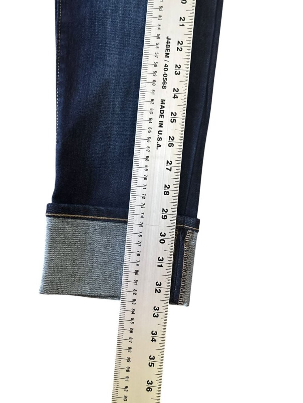 Gap Women's Straight Cuff Blue Jeans - Picture 6 of 6